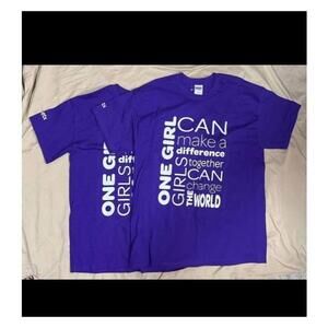 Gildan T-Shirt Unisex NWOT Set 2 Size M L Purple Girl Scout GSNETX Teamwork